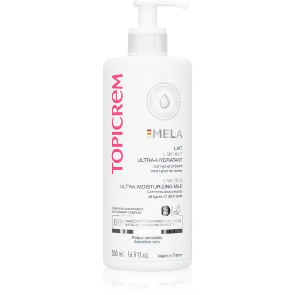 Topicrem Topicrem MELA Unifying Ultra-Moisturizing Milk SPF15 хидратиращо мляко против пигментни петна SPF 15 500 мл.