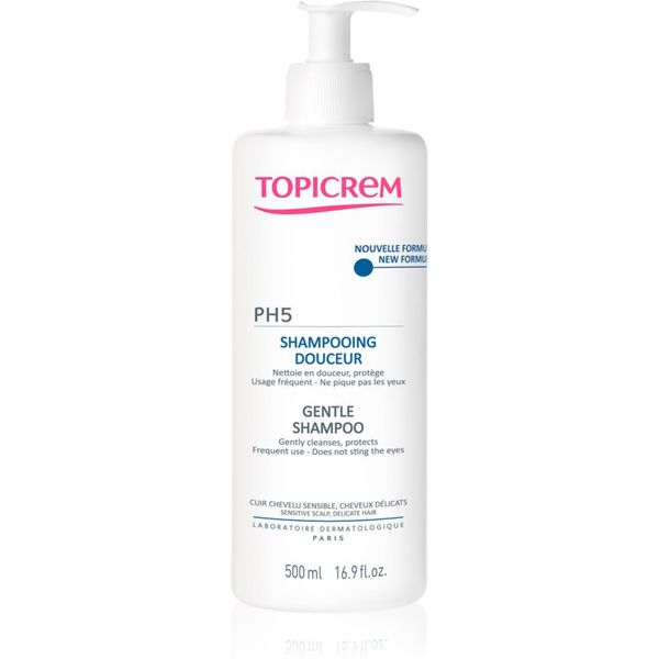 Topicrem Topicrem PH5 Gentle Shampoo деликатен шампоан за ежедневна употреба за чувствителна кожа на скалпа 500 мл.