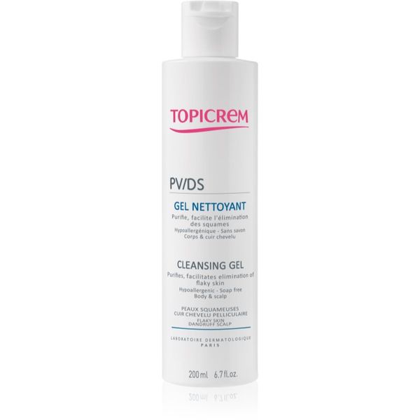 Topicrem Topicrem PV/DS  Cleansing Gel душ гел за тяло и скалп 200 мл.