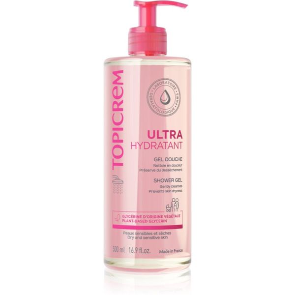 Topicrem Topicrem UH BODY Gentle Cleansing Gel нежен измиващ гел за лице, тяло и коса 500 мл.