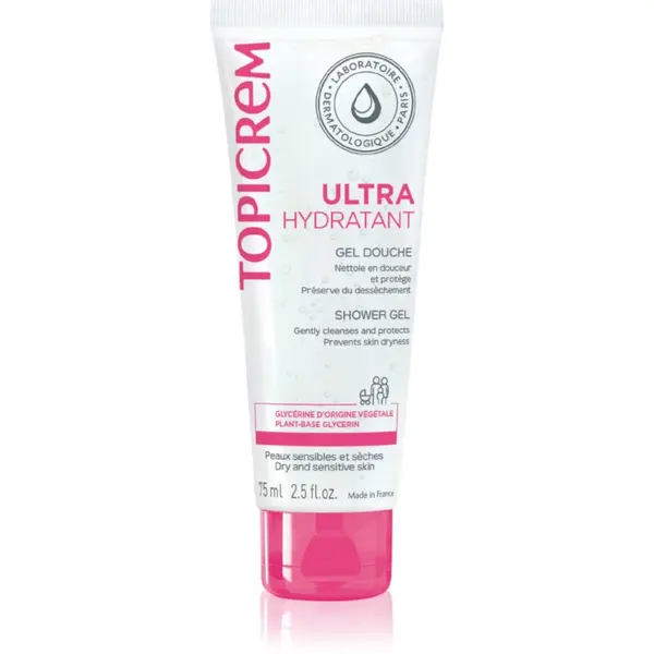 Topicrem Topicrem UH BODY Gentle Cleansing Gel нежен измиващ гел за лице, тяло и коса 75 мл.