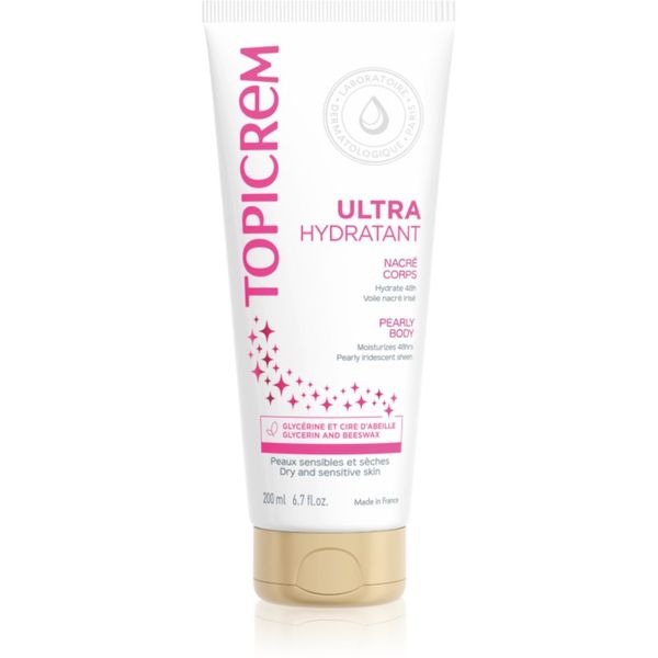 Topicrem Topicrem UH BODY Ultra-Moisturizing Pearly Body лосион за тяло за чувствителна кожа  перлен блясък 200 мл.