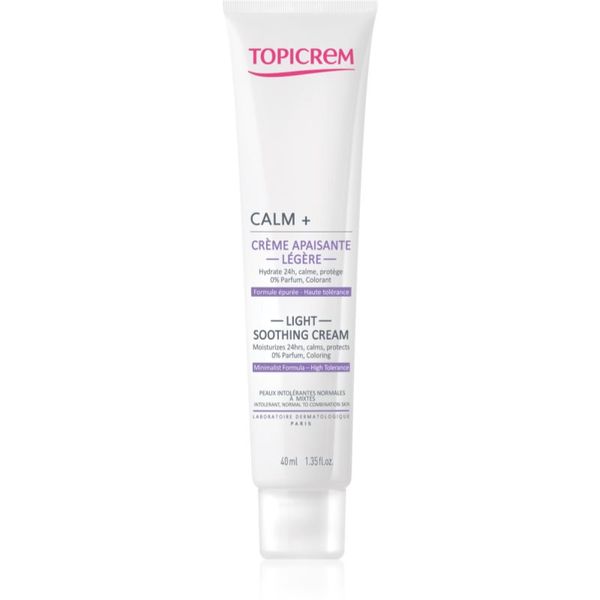 Topicrem Topicrem UH FACE CALM+ Light Soothing Cream лек успокояващ крем за нормална към смесена кожа 40 мл.