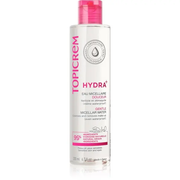 Topicrem Topicrem UH FACE Gentle Micellar Water нежна почистваща мицеларна вода за чувствителна кожа на лицето и околоочен контур 200 мл.