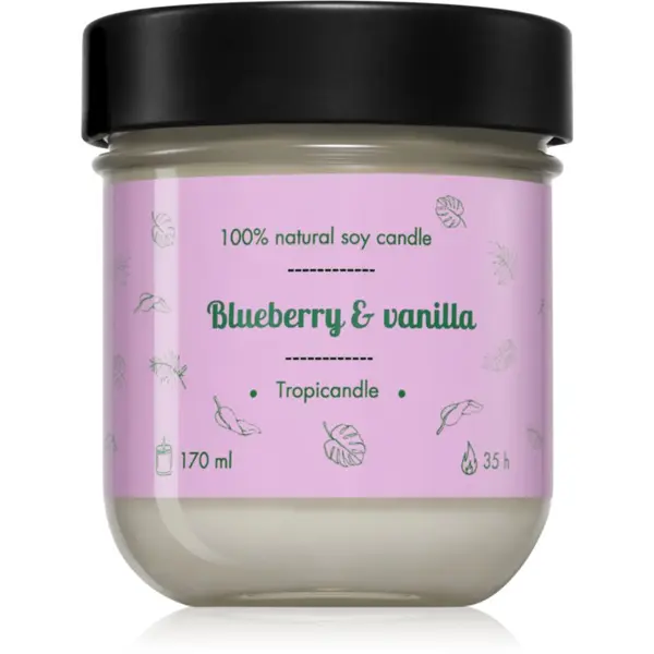 Tropicandle Tropicandle Blueberry & Vanilla ароматна свещ 170 мл.
