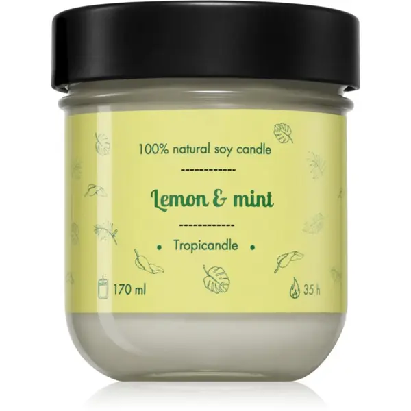Tropicandle Tropicandle Lemon & Mint ароматна свещ 170 мл.
