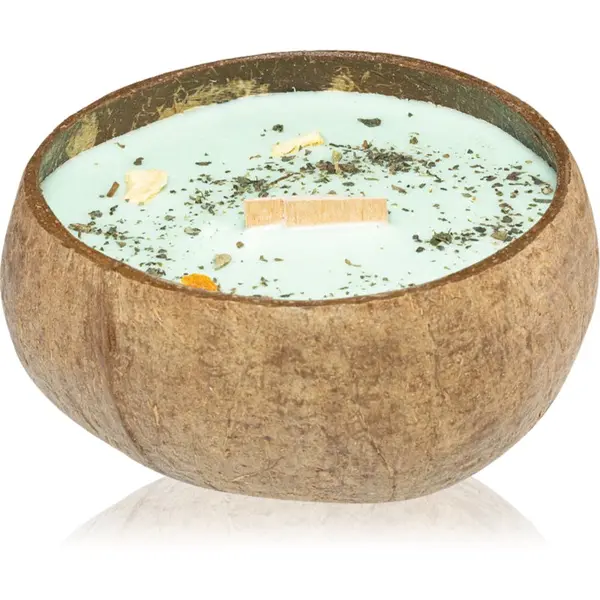 Tropicandle Tropicandle Lime, Basil & Mandarin ароматна свещ с дървен фитил 350 мл.