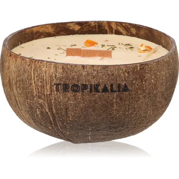 Tropicandle Tropicandle Sandalwood & Tangerine ароматна свещ с дървен фитил 350 мл.