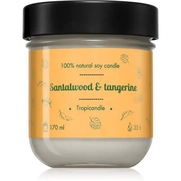 Tropicandle Tropicandle Santalwood & Tangerine ароматна свещ 170 мл.
