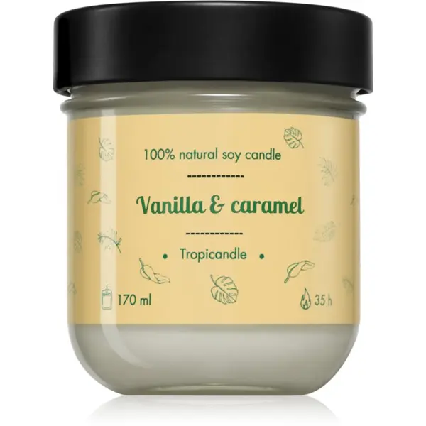 Tropicandle Tropicandle Vanilla & Caramel ароматна свещ 170 мл.