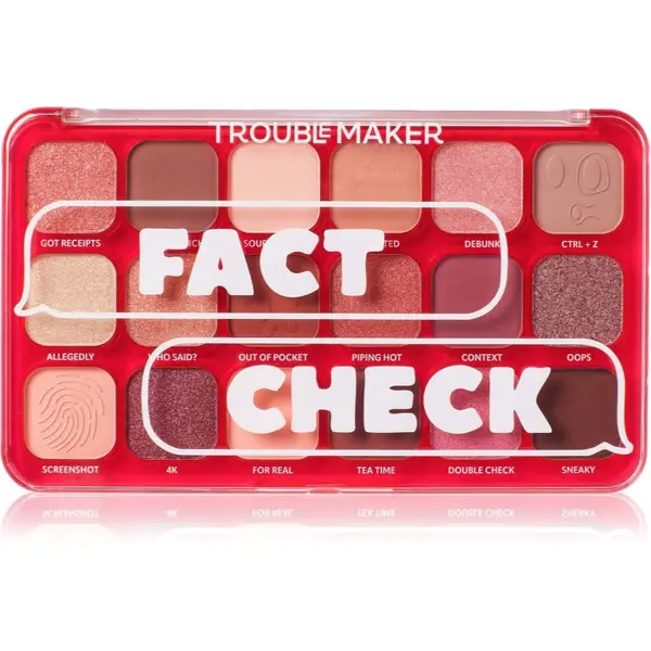 Trouble Maker Trouble Maker Big Trouble палитра сенки за очи цвят Fact Check 27 гр.