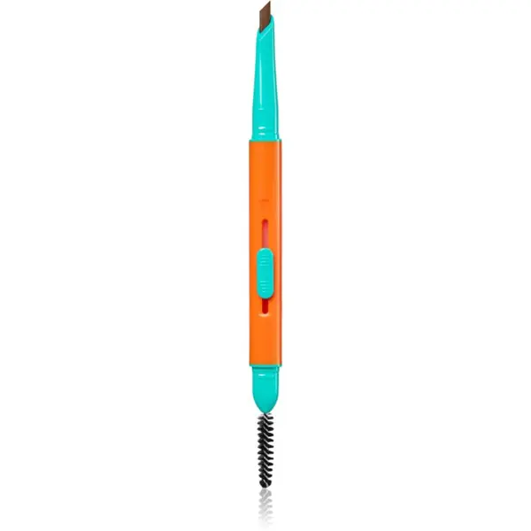 Trouble Maker Trouble Maker Feral Brow Blade молив за вежди с четка 2 в 1 цвят Medium Brown 0.12 гр.