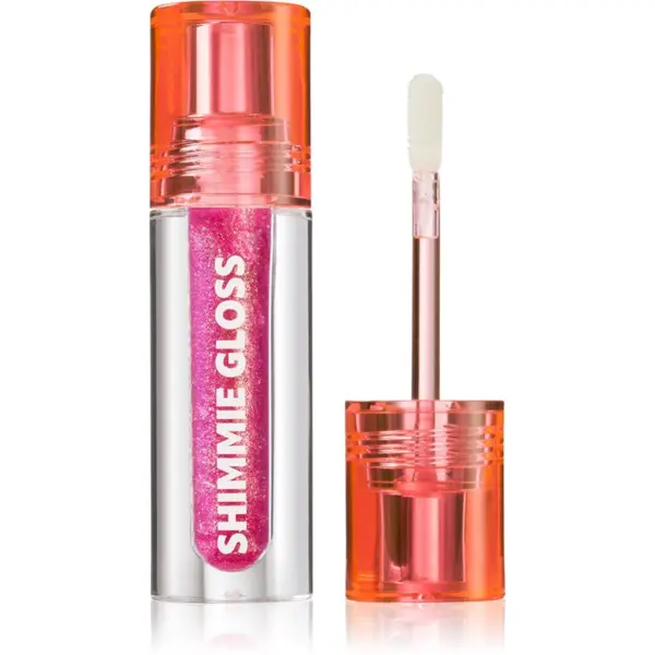 Trouble Maker Trouble Maker Shimmie Gloss блясък за устни с блестящи частици цвят All In Berry 3 мл.