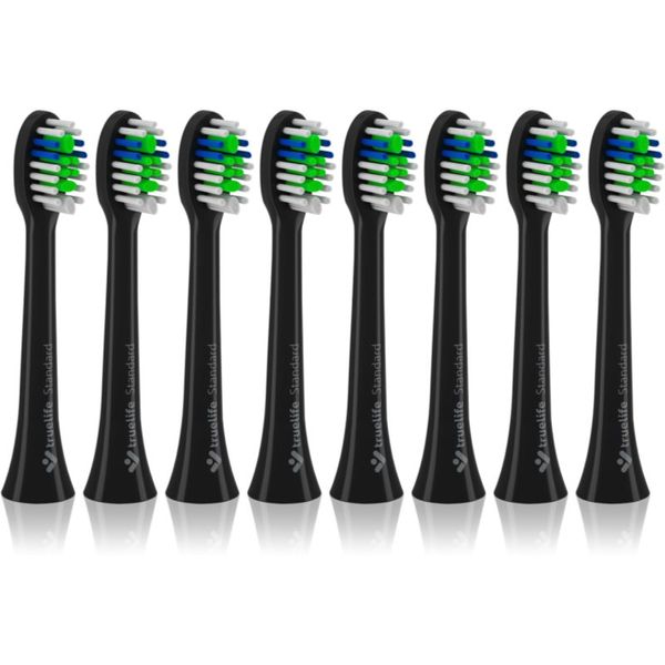 TrueLife TrueLife SonicBrush Compact Black Standard резервни глави за четка за зъби TrueLife SonicBrush Compact-series Black 8 бр.
