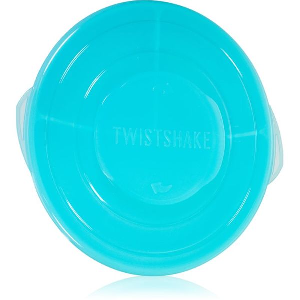 Twistshake Twistshake Divided Plate разделена чиния с капачка Blue 6 m+ 1 бр.