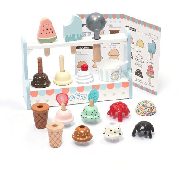 UMU Toys UMU Toys Ice cream set играчка за подреждане от дърво