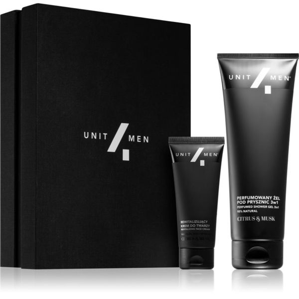 Unit4Men Unit4Men Revitalizing set Citrus & Musk подаръчен комплект за лице, тяло и коса за мъже