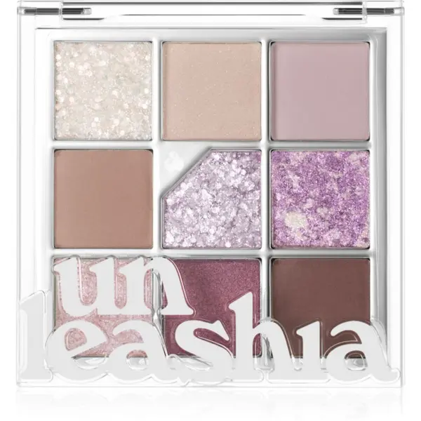 Unleashia Unleashia Glitterpedia Eye Palette палитра сенки за очи цвят No.4 All of Lavender Fog 6.2 гр.