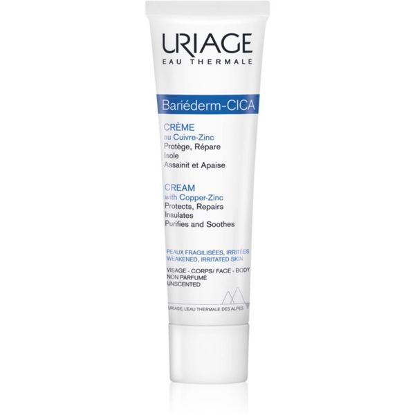 Uriage Uriage Bariéderm Cica-Cream with Copper-Zinc репариращ крем, съдържащ мед и цинк с пантенол 100 мл.