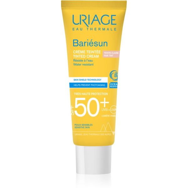 Uriage Uriage Bariésun Bariésun-Repair Balm защитен тониращ крем за лице SPF 50+ цвят Fair tint 50 мл.