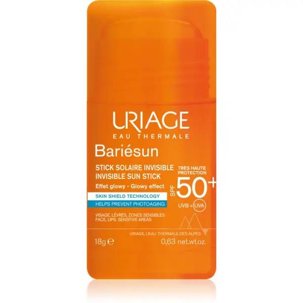 Uriage Uriage Bariésun Invisible Sun Stick защитен стик за чувствителни места SPF 50+ 18 гр.