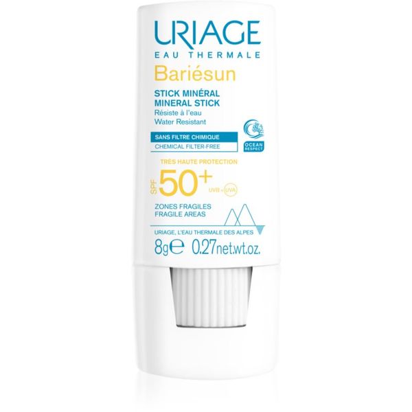 Uriage Uriage Bariésun Mineral Stick SPF 50+ минерална защитна пръчица за чувствителни места SPF 50+ 8 гр.