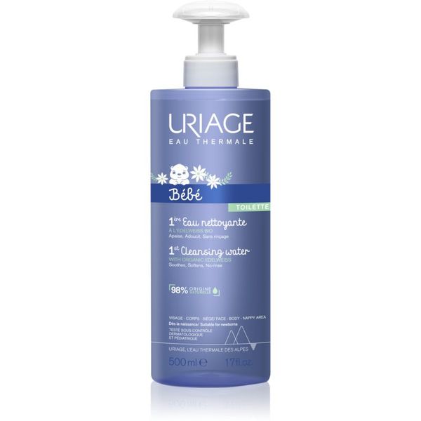 Uriage Uriage Bébé 1st Cleansing Water нежна почистваща вода  за деца 500 мл.