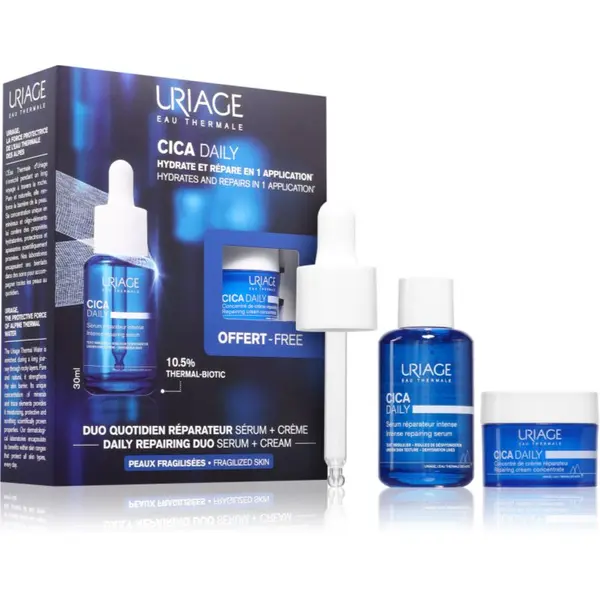 Uriage Uriage Cica Daily Daily Repairing Duo комплект за интензивна хидратация за отслабена кожа