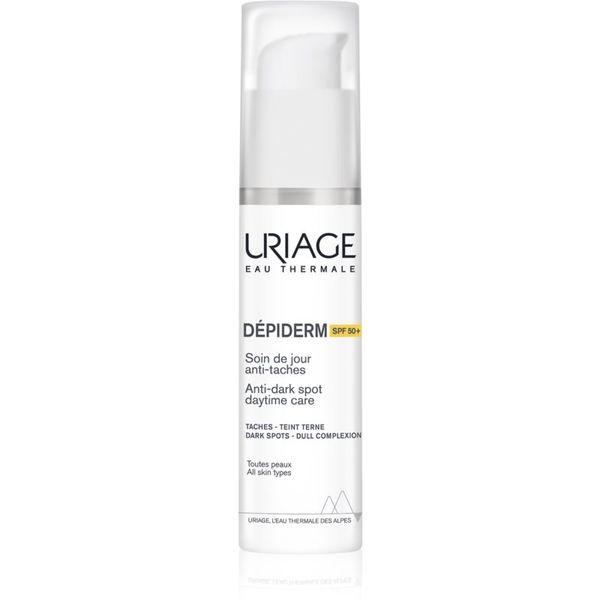 Uriage Uriage Dépiderm Anti-dark spot daytime care защитен дневен крем за превенция на пигментни петна SPF 50+ 30 мл.