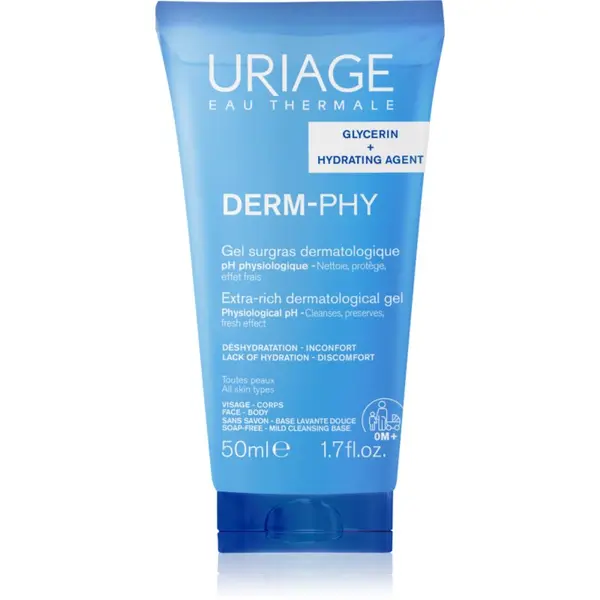 Uriage Uriage DERM-PHY Extra Rich Dermatological Gel лек почистващ гел 50 мл.