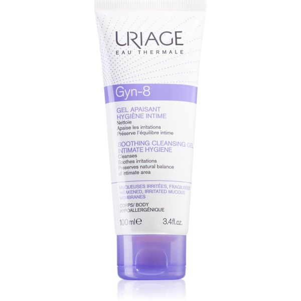 Uriage Uriage Gyn-Phy Gyn-8 Soothing Cleansing Gel Intimate Hygiene гел за интимна хигиена за раздразнена кожа 100 мл.