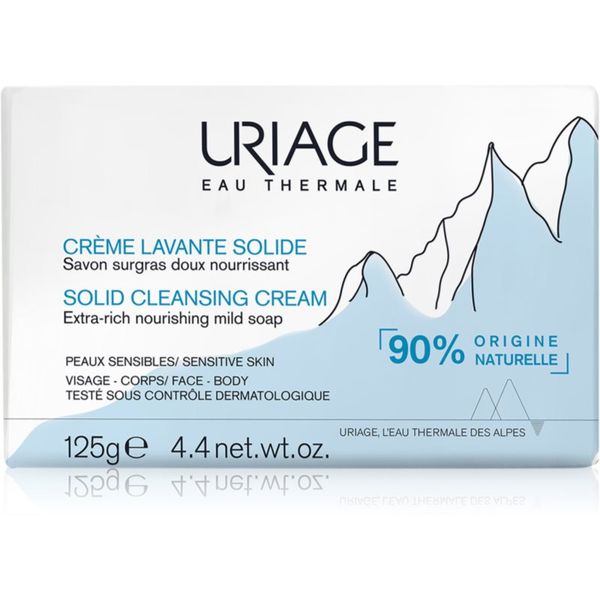 Uriage Uriage Hygiène Solid Cleansing Cream нежно почистващ крем с термална вода z francouzských Alp 125 гр.