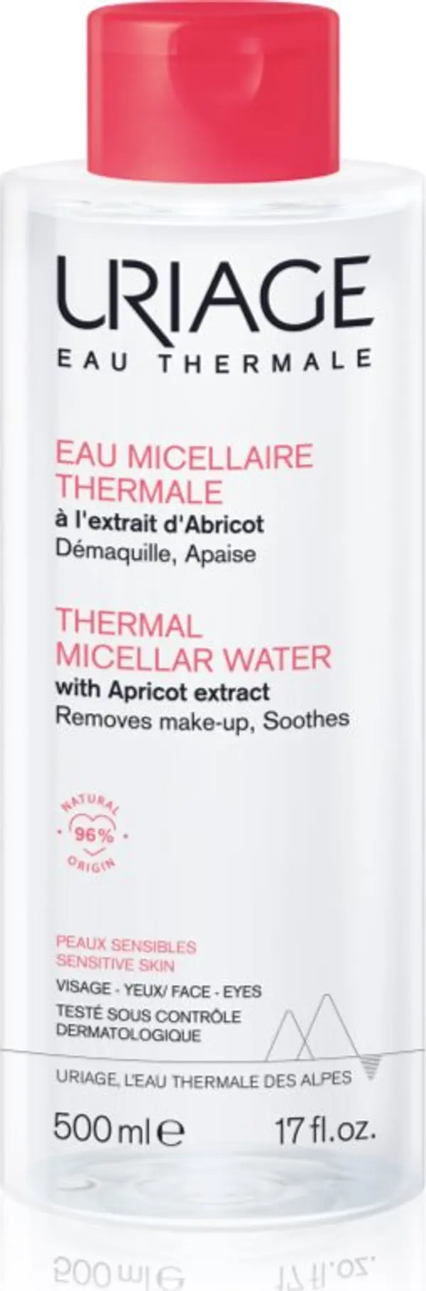 Uriage Uriage Hygiène Thermal Micellar Water - Sensitive Skin мицеларна почистваща вода за чувствителна кожа на лицето 500 мл.