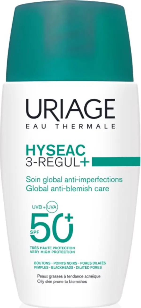 Uriage Uriage Hyseac 3-Regul+ Global Anti-Blemish Care SPF50+ дневен крем за мазна кожа SPF 50+ 50 мл.
