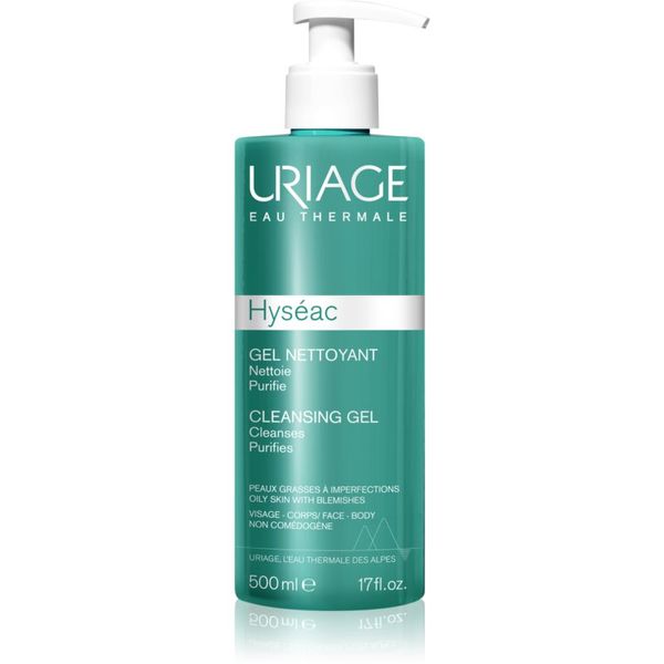 Uriage Uriage Hyséac Cleansing Gel лек почистващ гел за лице и тяло 500 мл.