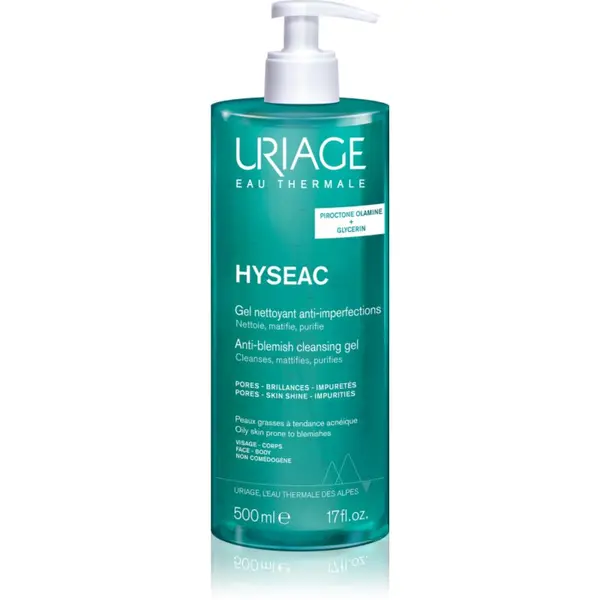 Uriage Uriage Hyseac Cleansing Gel лек почистващ гел за лице и тяло 500 мл.