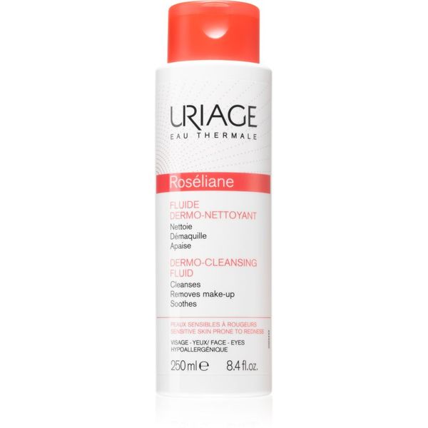 Uriage Uriage Roséliane Dermo-Cleansing Fluid почистващ флуид за чувствителна кожа със склонност към почервеняване 250 мл.