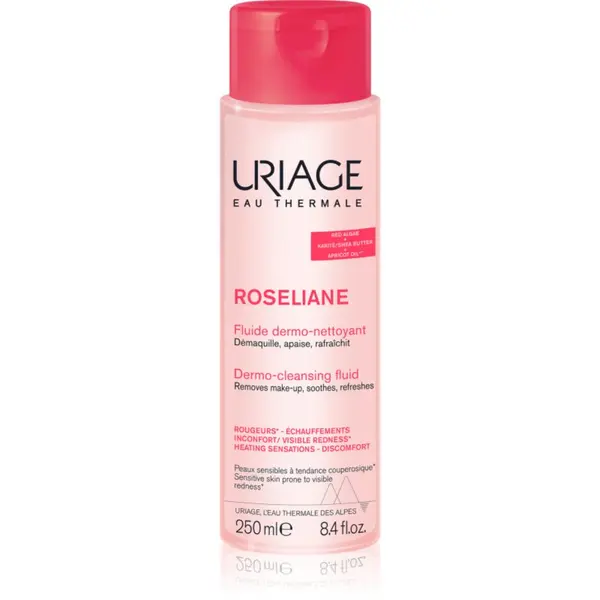 Uriage Uriage Roseliane Dermo-Cleansing Fluid почистващ флуид за успокояване на кожата 250 мл.