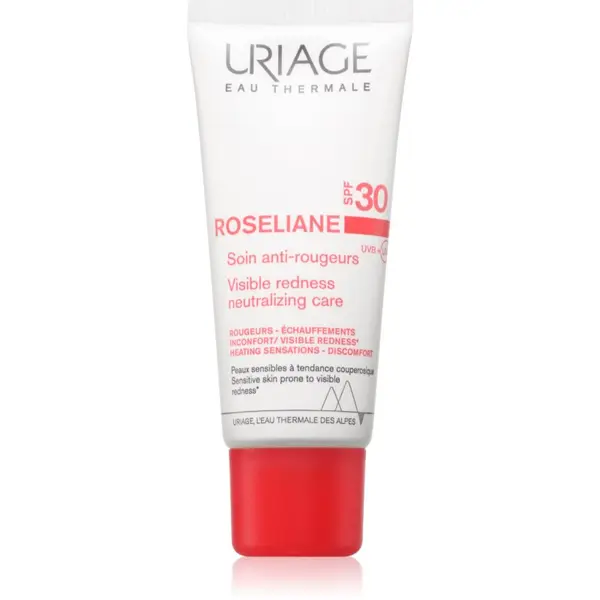 Uriage Uriage Roseliane Visible Redness-Neutralizing Care SPF30 лек успокояващ крем против зачервяване на кожата SPF 30 40 мл.