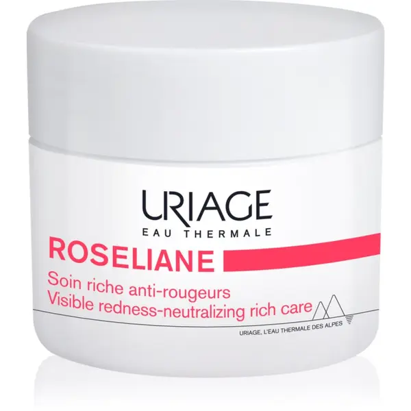 Uriage Uriage Roseliane Visible Redness-Neutralizing Rich Care успокояващ крем против зачервяване на кожата 50 мл.