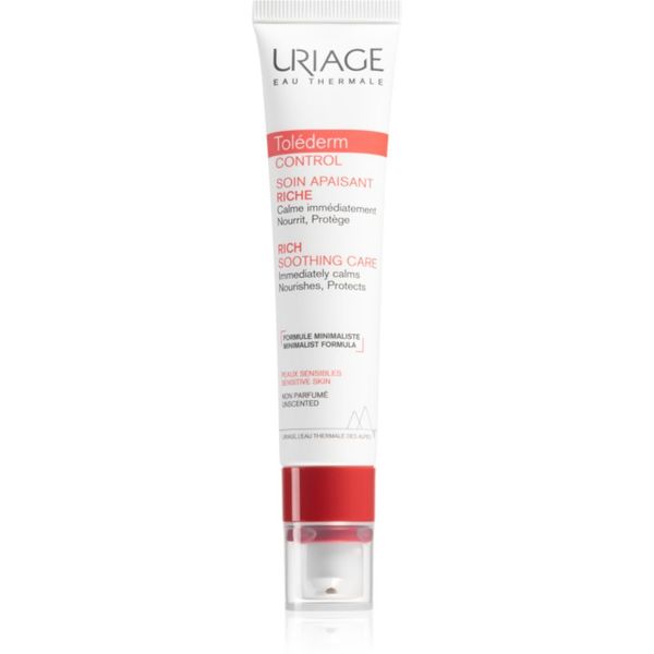 Uriage Uriage Toléderm Control Rich Soothing Care подхранващ успокояващ крем за чувствителна и нетолерантна кожа 40 мл.