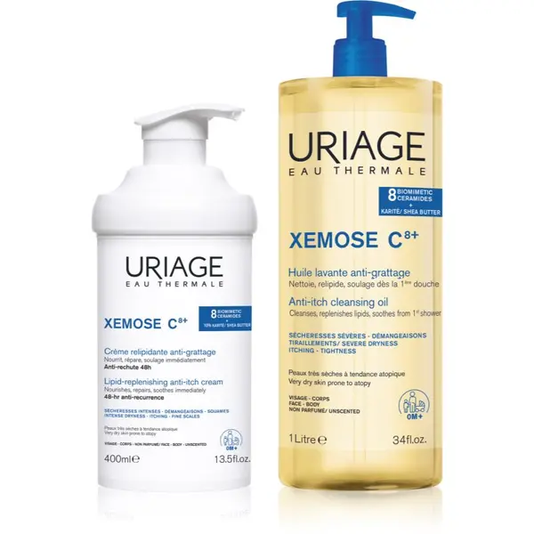 Uriage Uriage Xemose C8+ Comfort Set комплект за много суха чуствителна и атопична кожа