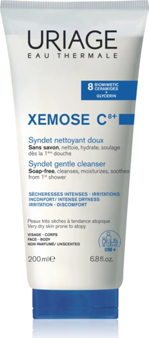 Uriage Uriage Xemose C8+ Syndet Gentle Cleanser синдет за суха към атопична кожа 200 мл.