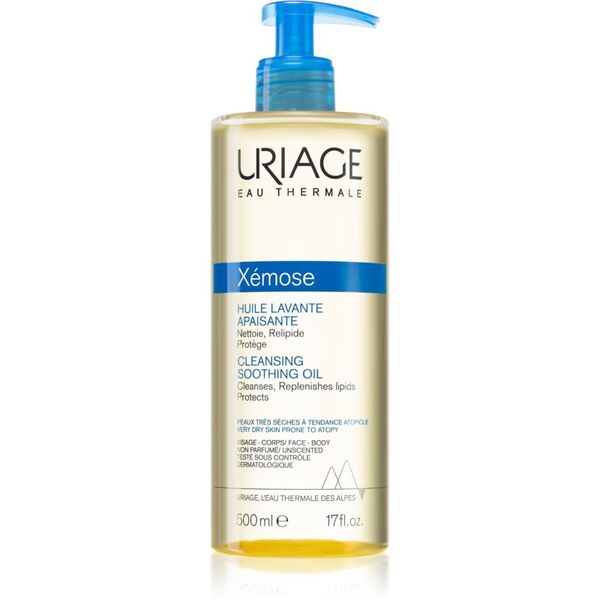 Uriage Uriage Xémose Cleansing Soothing Oil успокояващо почистващо олио за чувствителна и суха кожа 500 мл.