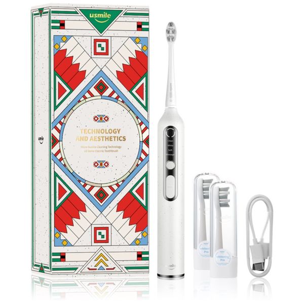 USMILE USMILE U3 звукова електрическа четка за зъби + 2 резервни глави Sunlight White 1 бр.