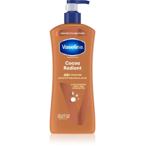 Vaseline Vaseline Cocoa Radiant хидратиращо мляко за тяло с какаово масло 600 мл.