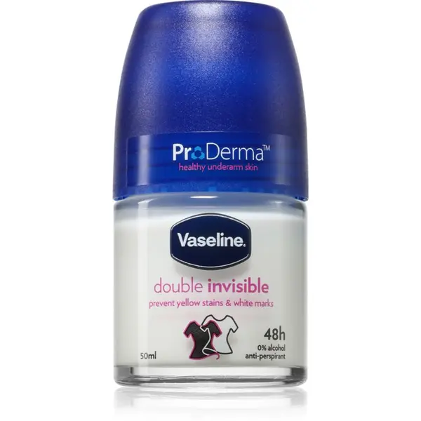 Vaseline Vaseline Double Invisible Roll-On рол- он против изпотяване срещу бели и жълти петна 50 мл.