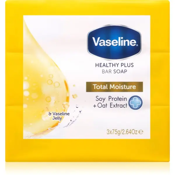Vaseline Vaseline Total Moisture Bar Soap комплект твърди сапуни 3x75 гр.