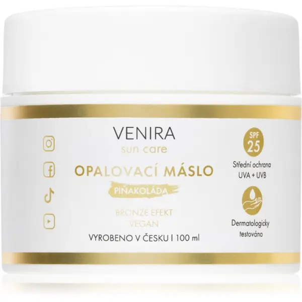 Venira Venira Tan Body Butter Bronze слънцезащитно масло Piña Colada 100 мл.