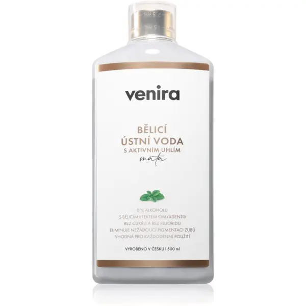 Venira Venira Whitening Mouthwash with Active Charcoal избелваща вода за уста с активен въглен 500 мл.